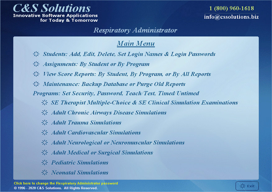 Respiratory Administrator